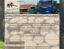 Tablet Screenshot of holz-winter.de